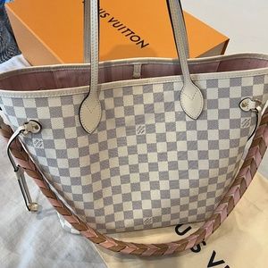 Louis Vuitton Neverfull Damier Azur Canvas MM